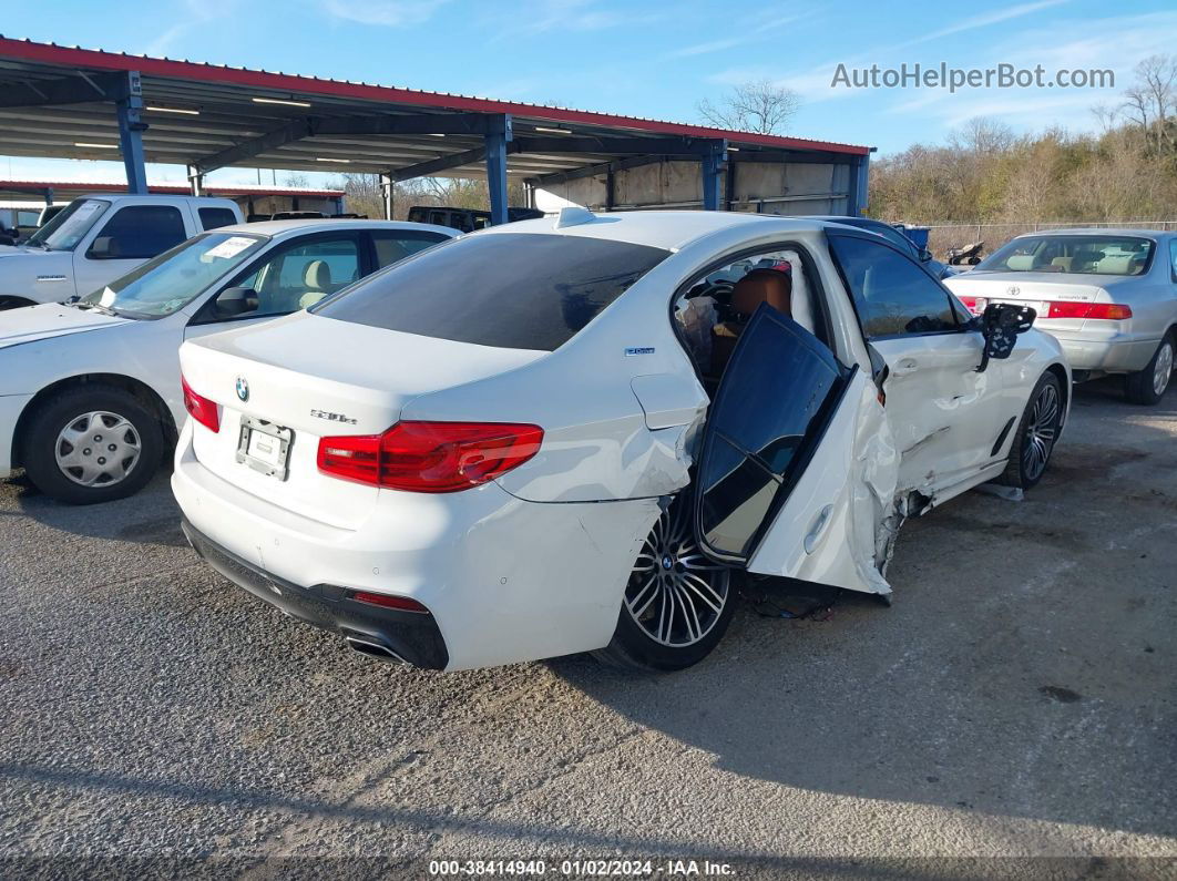 2019 Bmw 530e Iperformance White vin: WBAJA9C55KB393477