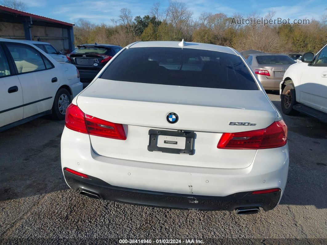 2019 Bmw 530e Iperformance White vin: WBAJA9C55KB393477