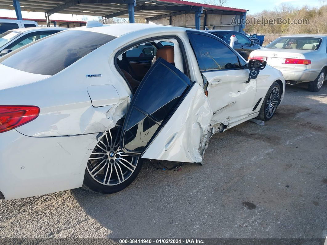 2019 Bmw 530e Iperformance White vin: WBAJA9C55KB393477