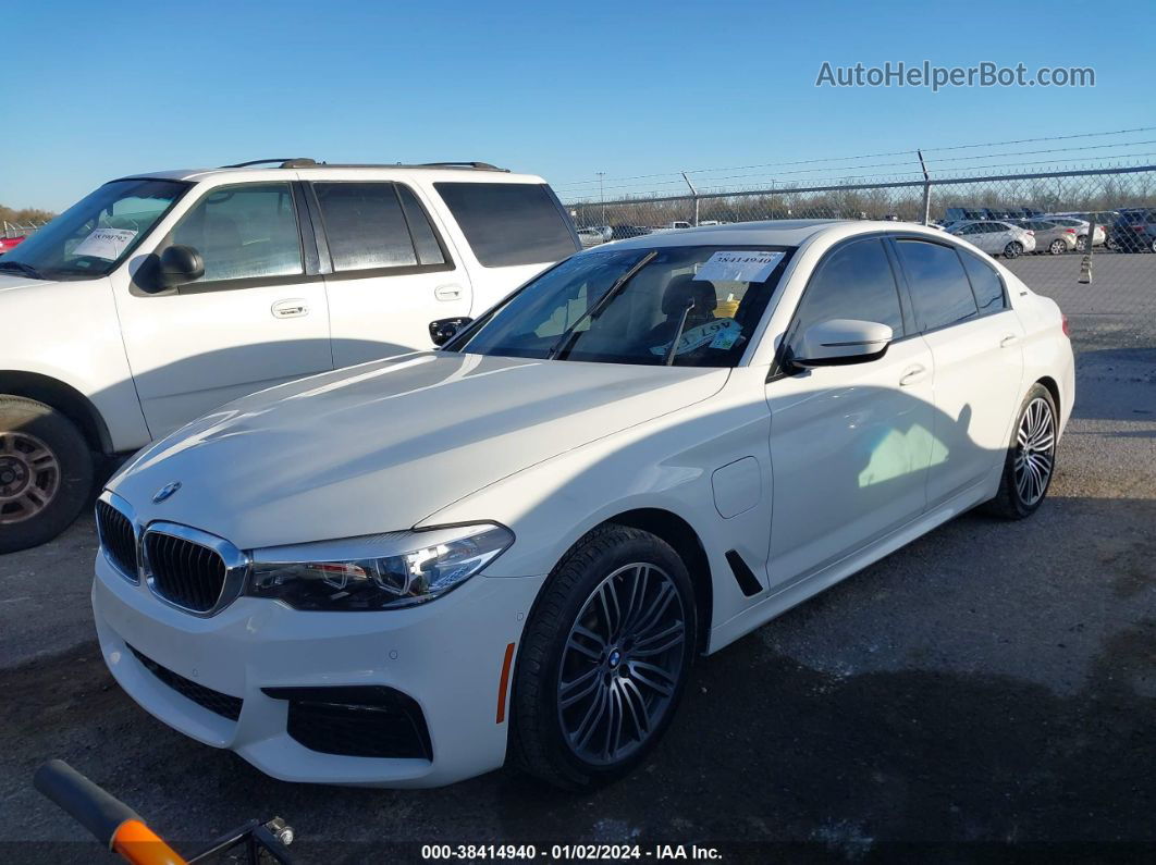 2019 Bmw 530e Iperformance White vin: WBAJA9C55KB393477