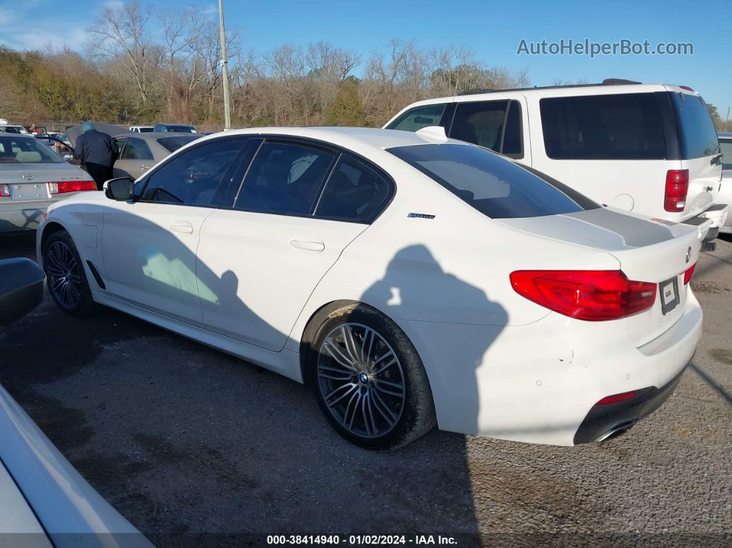 2019 Bmw 530e Iperformance White vin: WBAJA9C55KB393477