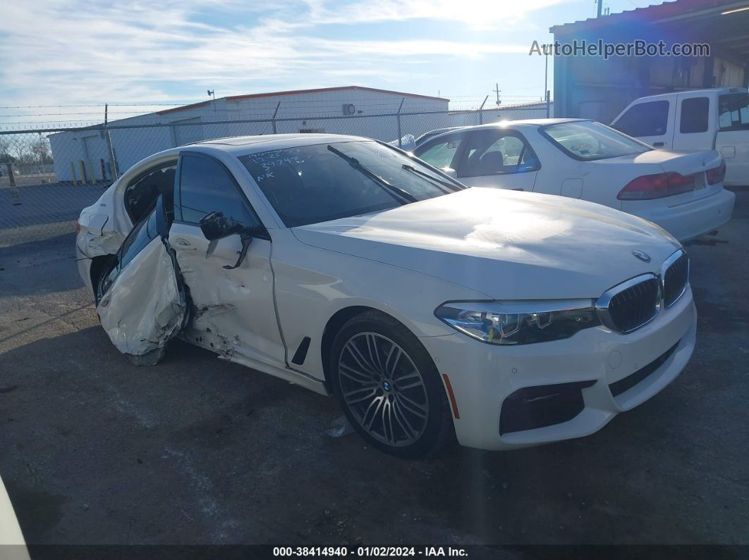 2019 Bmw 530e Iperformance White vin: WBAJA9C55KB393477