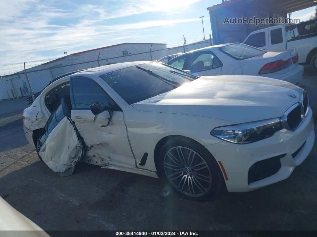 2019 Bmw 530e Iperformance White vin: WBAJA9C55KB393477