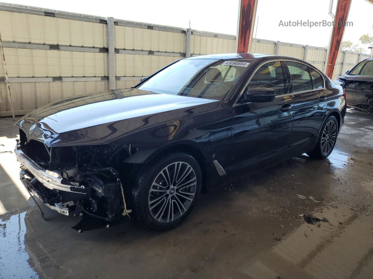 2019 Bmw 530e  Черный vin: WBAJA9C55KB399313