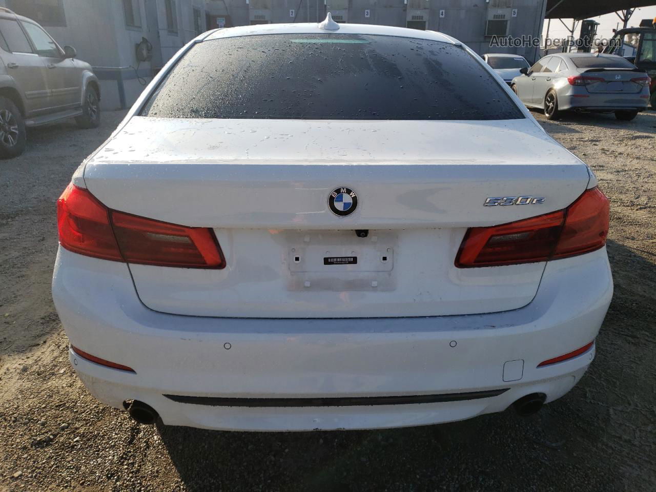 2018 Bmw 530e  White vin: WBAJA9C56JB251220