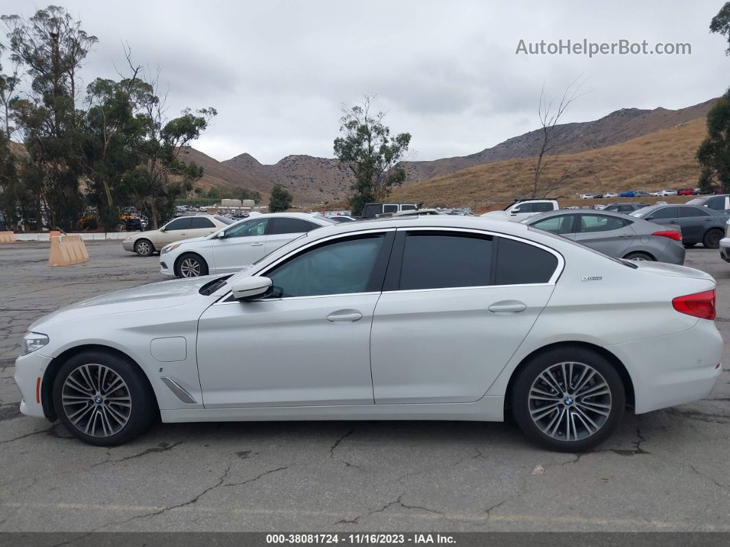 2019 Bmw 530e Iperformance White vin: WBAJA9C56KB393617