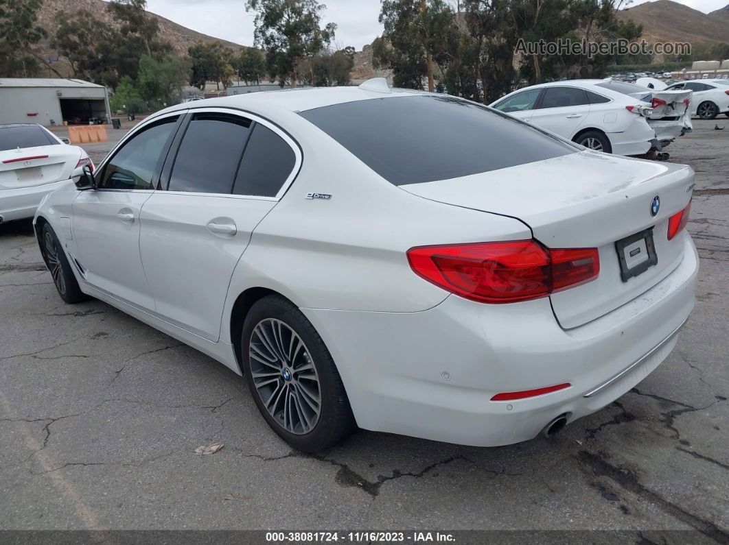 2019 Bmw 530e Iperformance White vin: WBAJA9C56KB393617