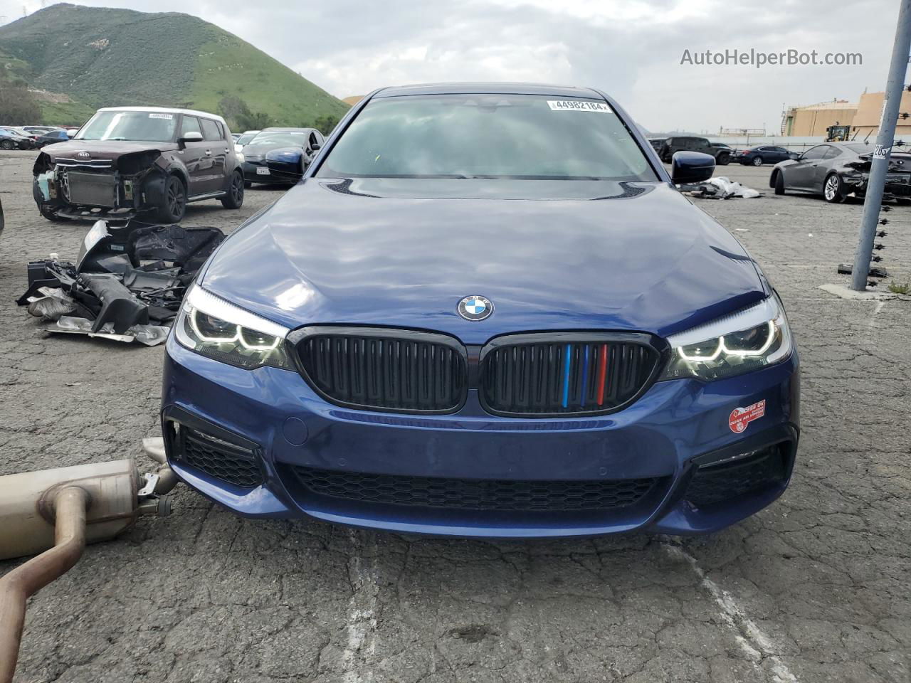 2018 Bmw 530e  Blue vin: WBAJA9C57JB249637