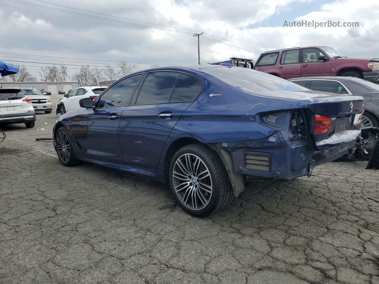 2018 Bmw 530e  Blue vin: WBAJA9C57JB249637