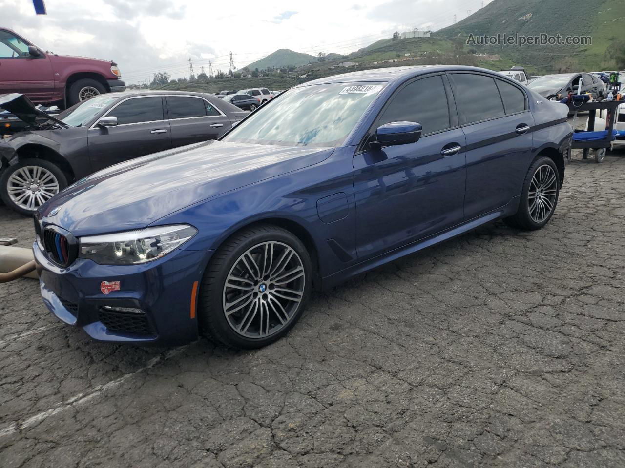 2018 Bmw 530e  Blue vin: WBAJA9C57JB249637