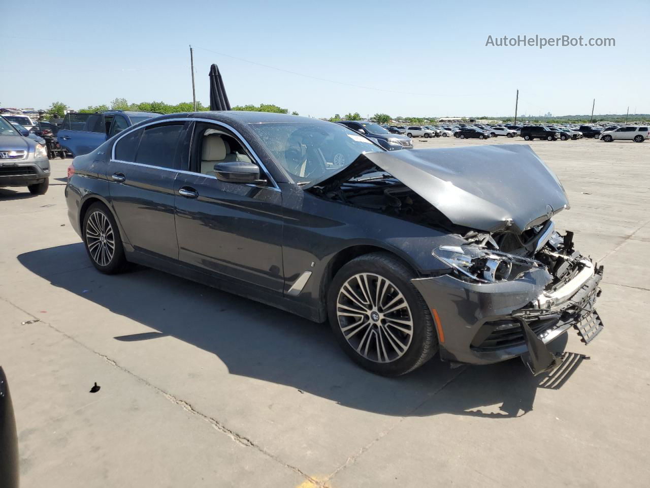 2018 Bmw 530e  Gray vin: WBAJA9C58JB249808