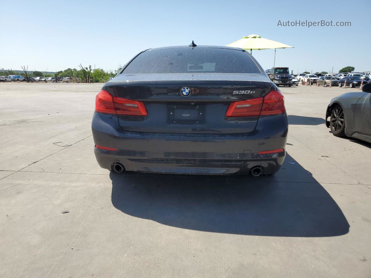 2018 Bmw 530e  Серый vin: WBAJA9C58JB249808