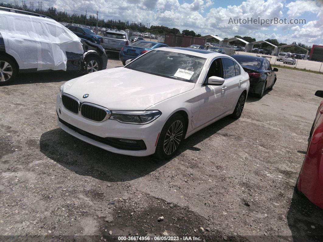 2018 Bmw 5 Series 530e Iperformance White vin: WBAJA9C58JG622932