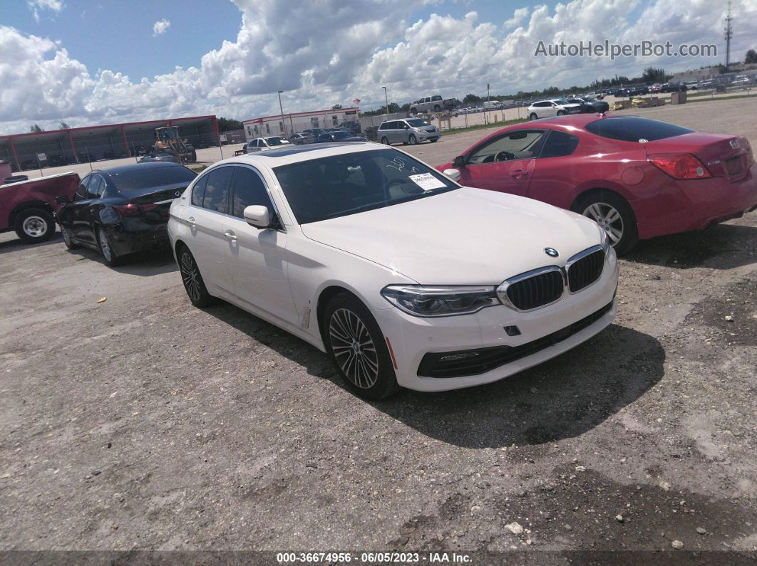 2018 Bmw 5 Series 530e Iperformance White vin: WBAJA9C58JG622932