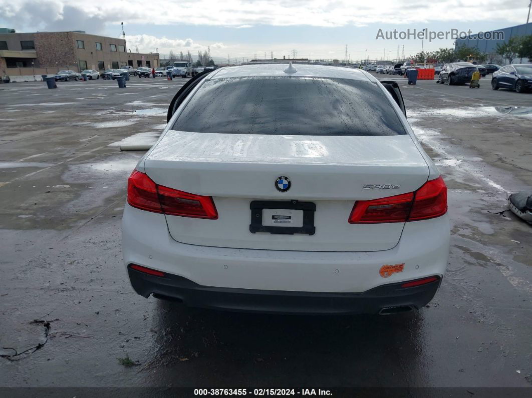 2019 Bmw 530e Iperformance White vin: WBAJA9C58KB393361