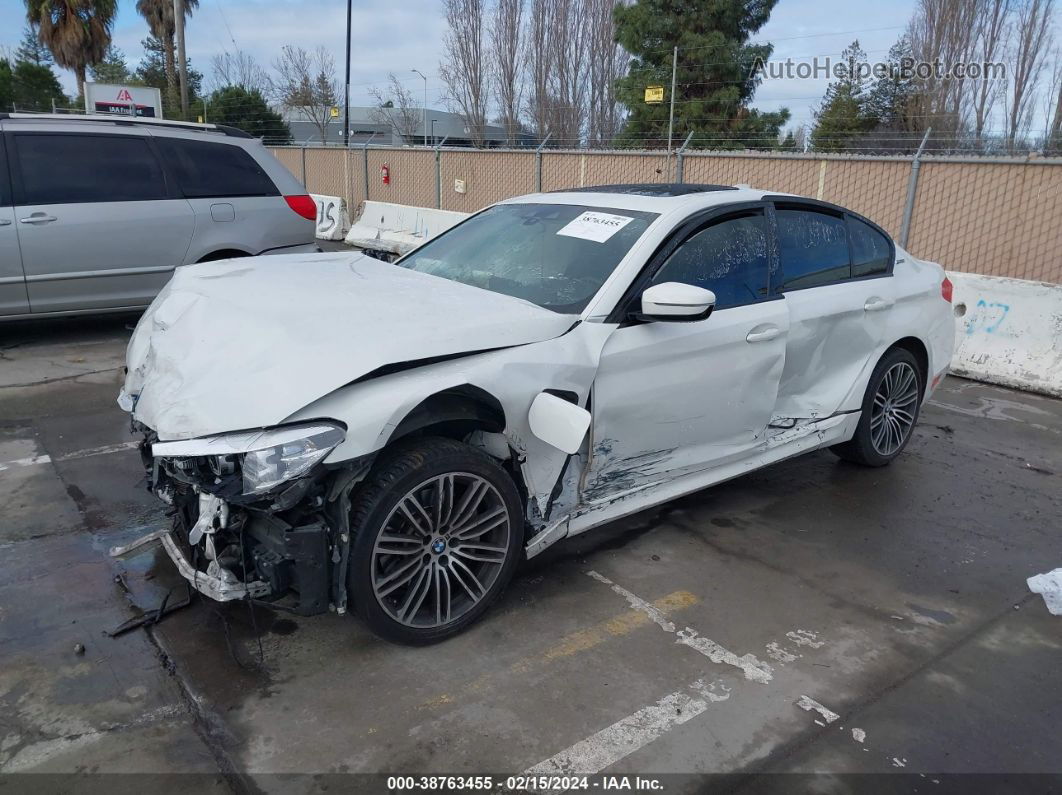 2019 Bmw 530e Iperformance White vin: WBAJA9C58KB393361