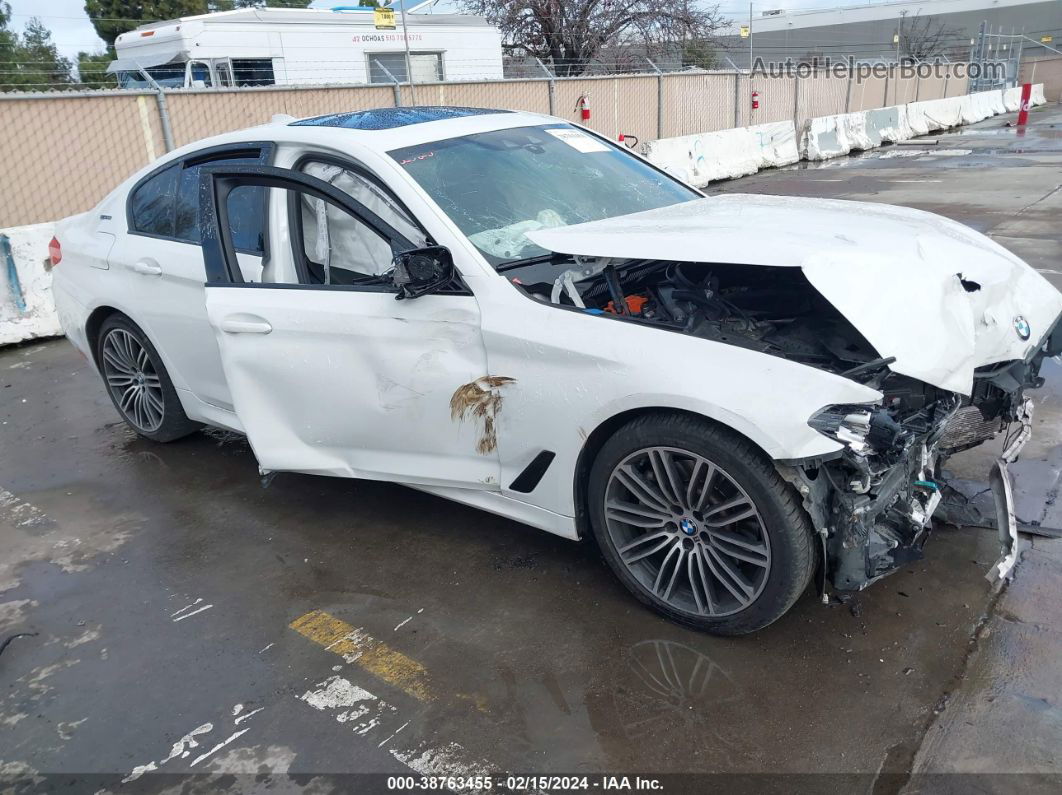 2019 Bmw 530e Iperformance White vin: WBAJA9C58KB393361