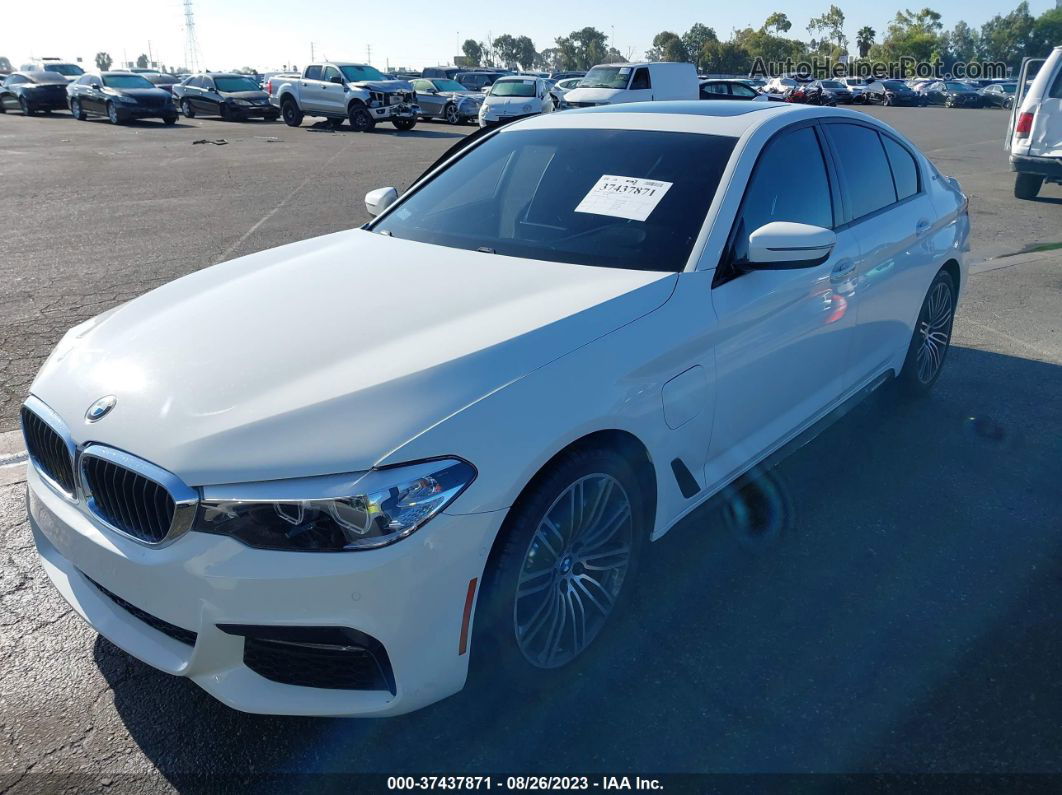 2018 Bmw 5 Series 530e Iperformance White vin: WBAJA9C59JB251678