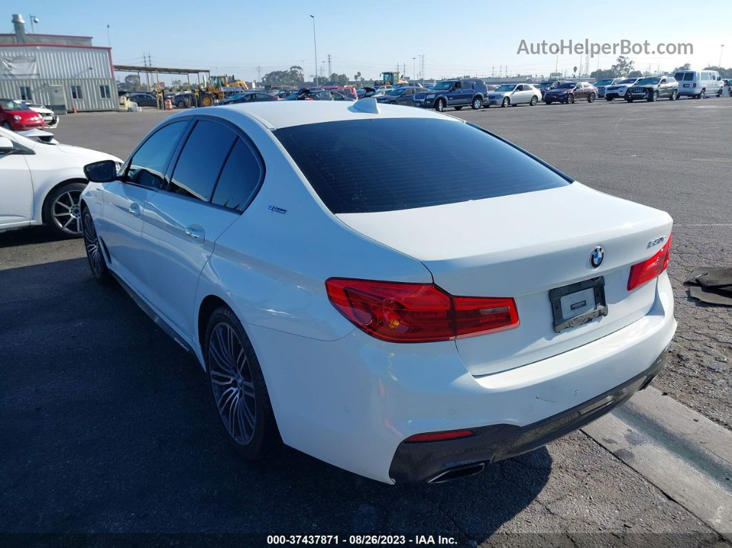 2018 Bmw 5 Series 530e Iperformance White vin: WBAJA9C59JB251678