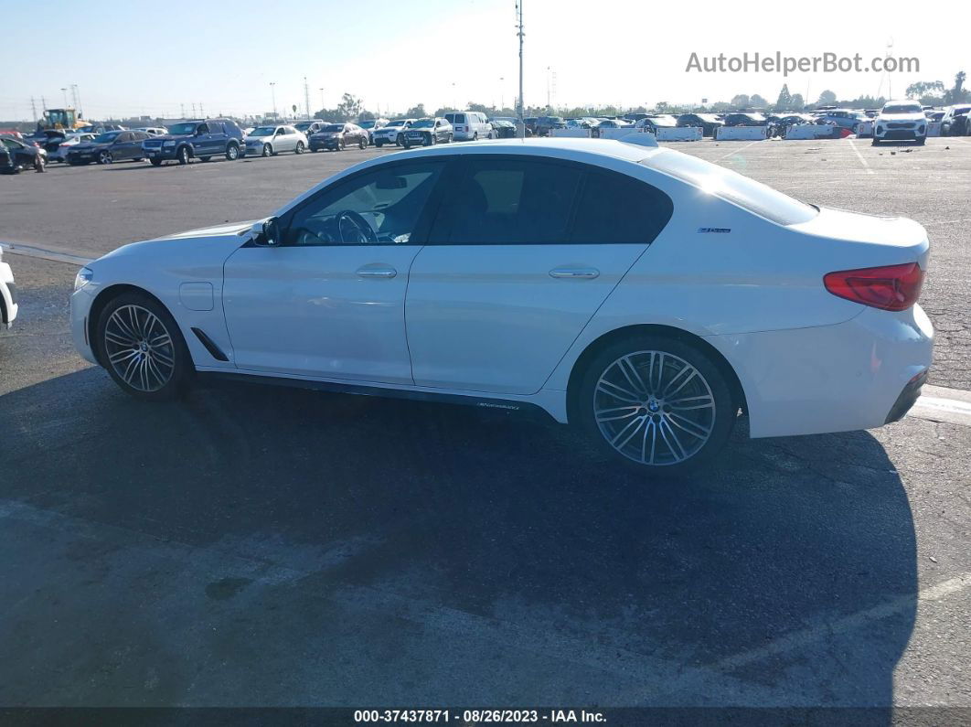 2018 Bmw 5 Series 530e Iperformance White vin: WBAJA9C59JB251678