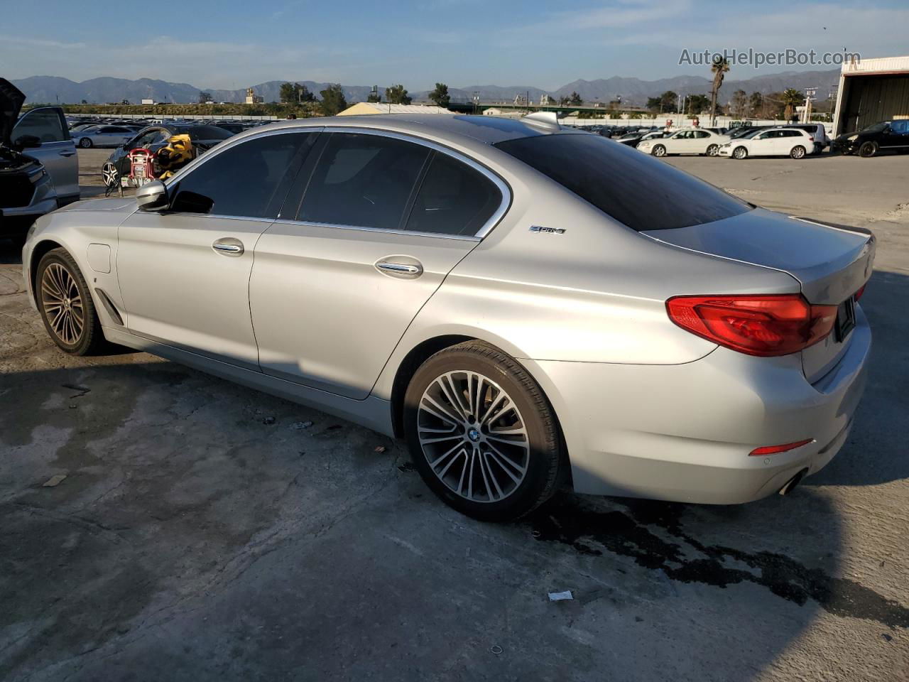 2018 Bmw 530e  Silver vin: WBAJA9C59JB252779