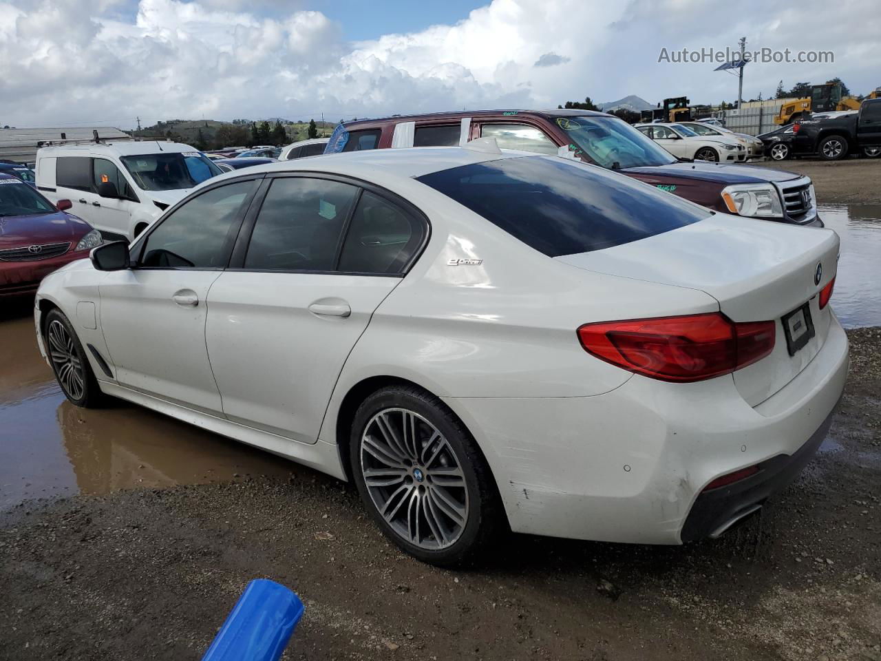 2019 Bmw 530e  White vin: WBAJA9C59KB393157