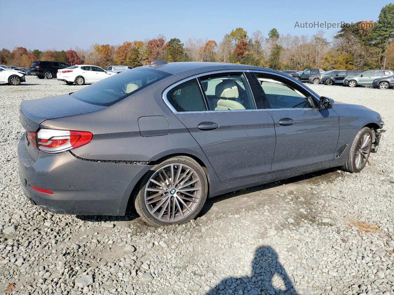 2020 Bmw 530xe  Серый vin: WBAJB1C06LCD04064