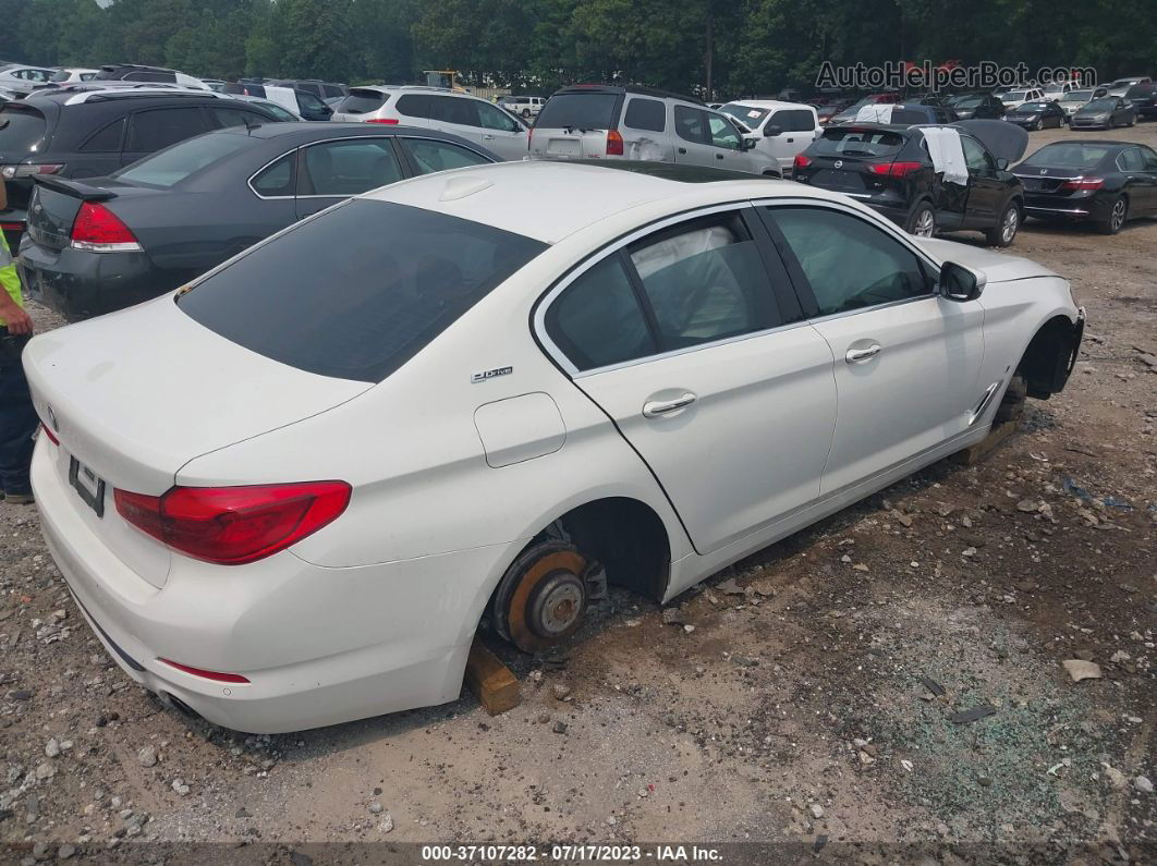 2018 Bmw 530e Xdrive Iperformance White vin: WBAJB1C51JB374387