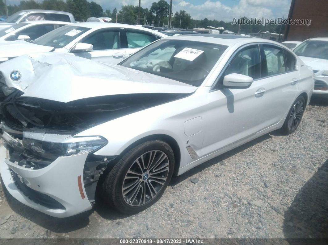 2018 Bmw 530e 530e Xdrive Iperformance White vin: WBAJB1C53JB374259