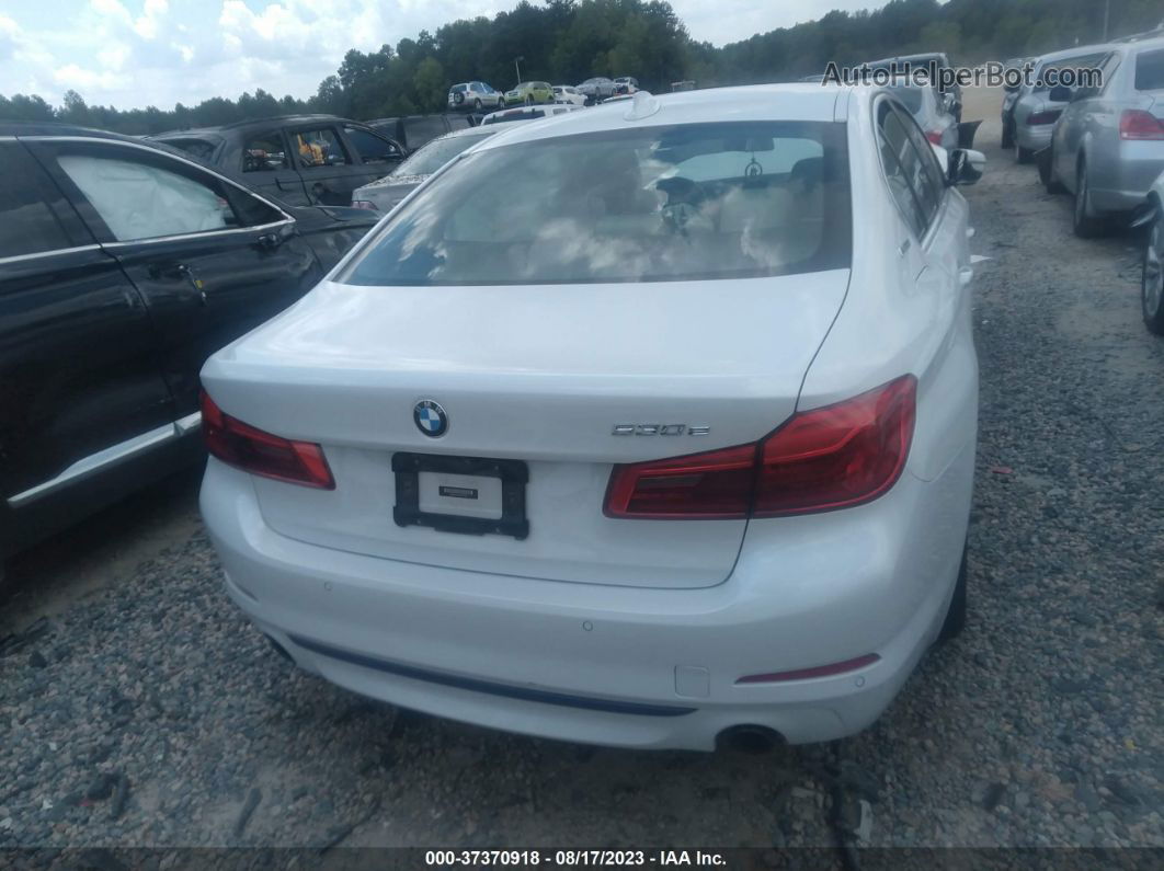 2018 Bmw 530e 530e Xdrive Iperformance White vin: WBAJB1C53JB374259