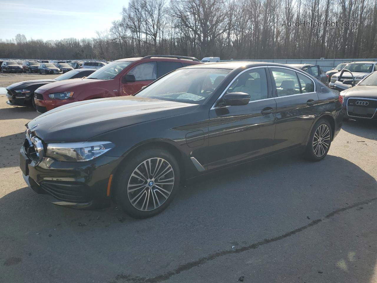 2019 Bmw 530xe  Черный vin: WBAJB1C58KB375585