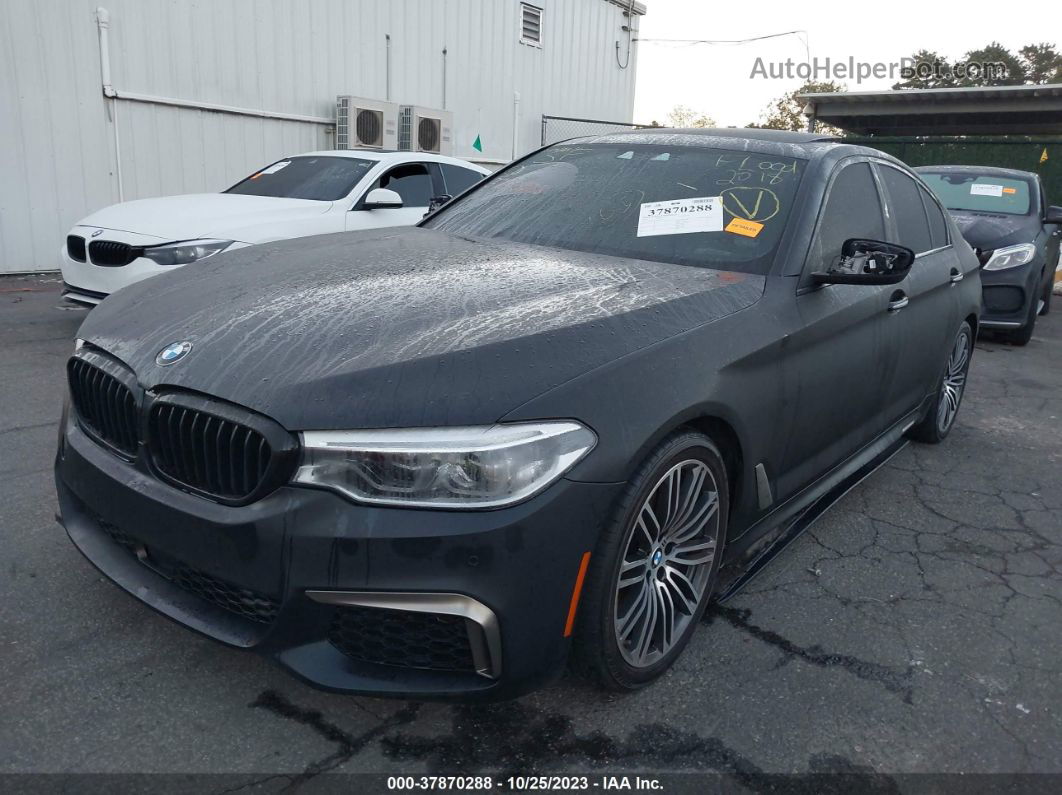 2018 Bmw M550i Xdrive Black vin: WBAJB9C53JB286374