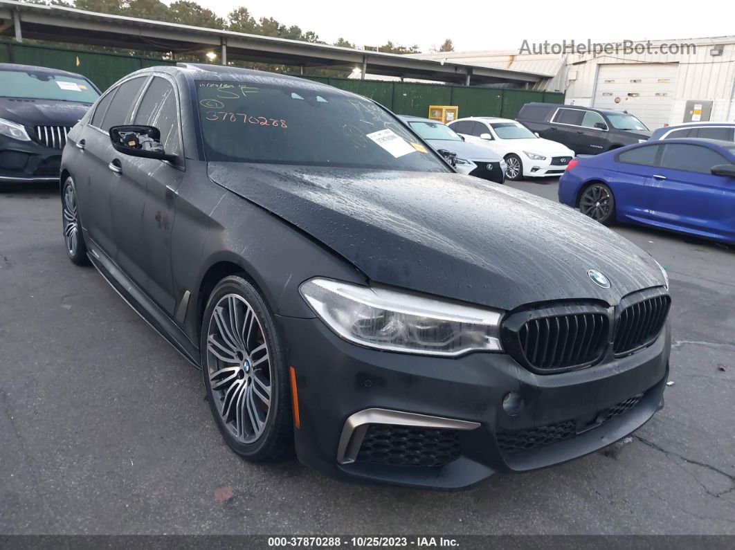 2018 Bmw M550i Xdrive Black vin: WBAJB9C53JB286374