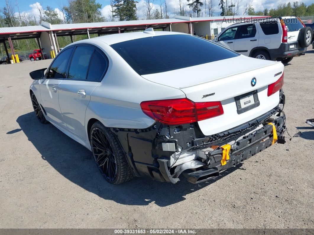 2019 Bmw 5 Series M550i Xdrive White vin: WBAJB9C55KB464738