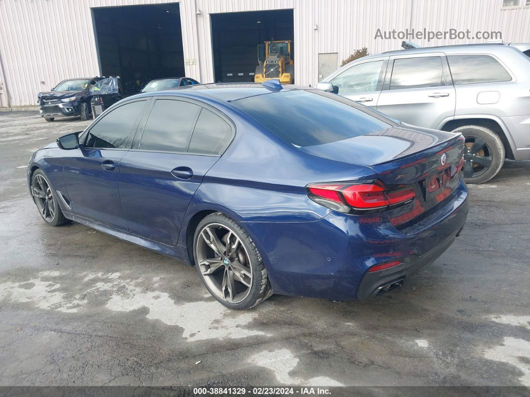 2019 Bmw M550i Xdrive Blue vin: WBAJB9C58KB464961