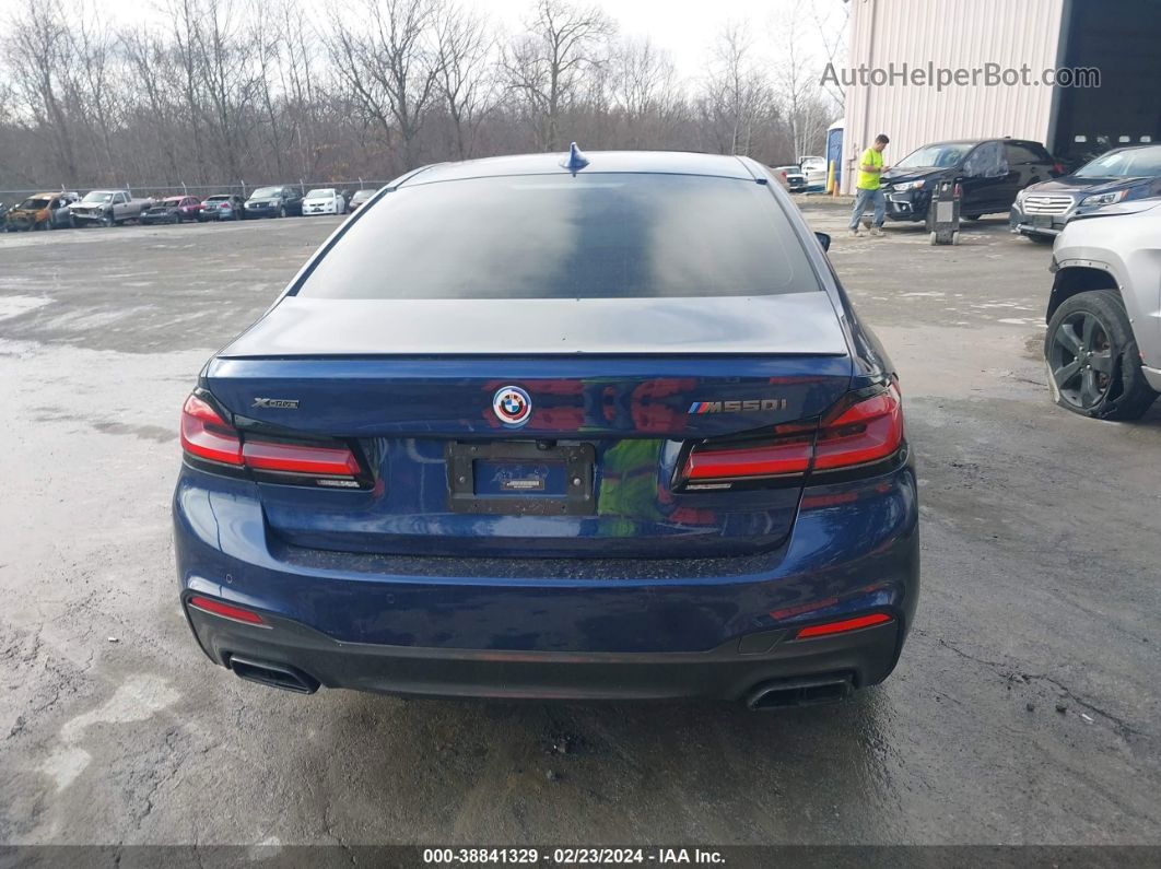 2019 Bmw M550i Xdrive Blue vin: WBAJB9C58KB464961