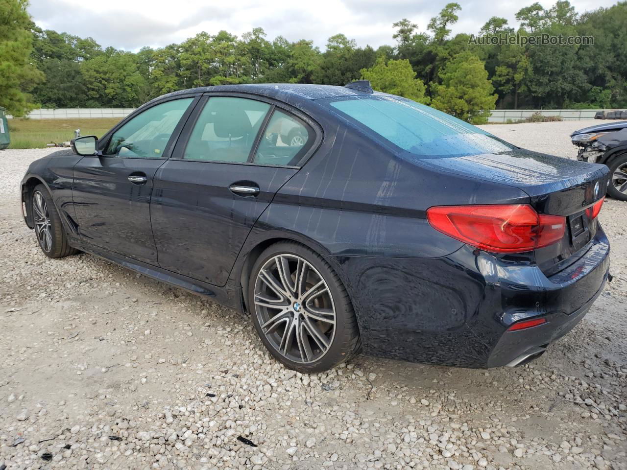 2017 Bmw 540 I Black vin: WBAJE5C30HG916895