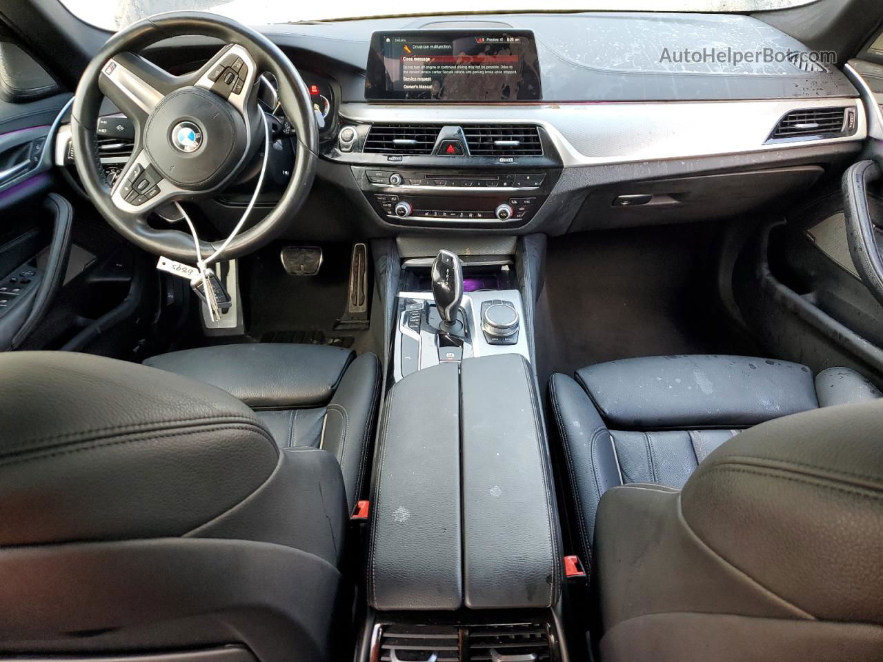 2017 Bmw 540 I Черный vin: WBAJE5C30HG916895