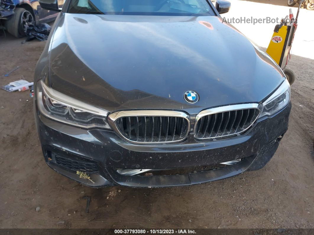 2017 Bmw 5 Series 540i Gray vin: WBAJE5C31HG914394