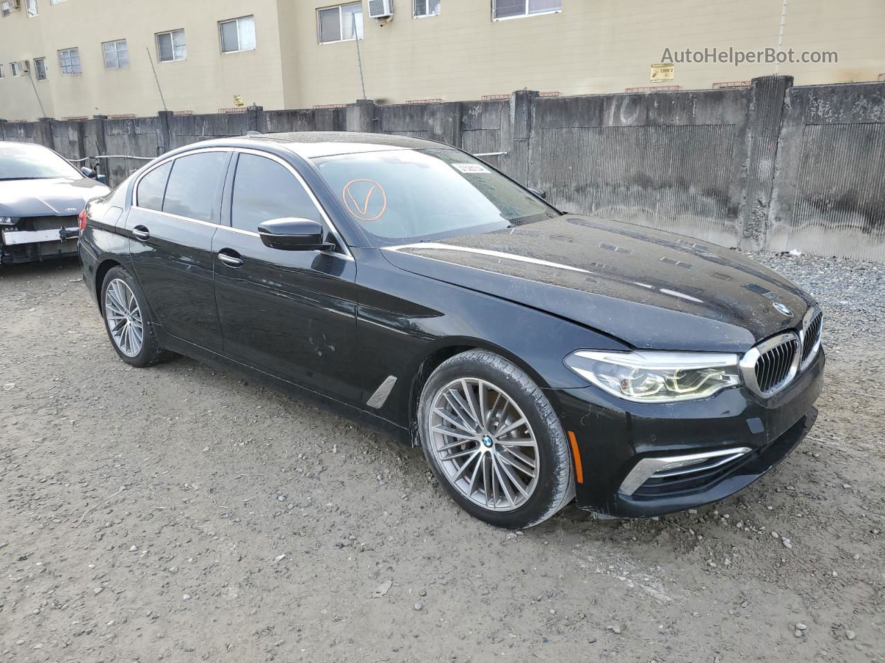 2017 Bmw 540 I Black vin: WBAJE5C32HG914145