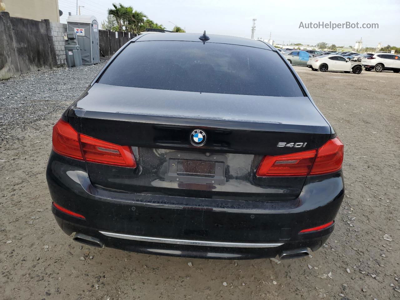 2017 Bmw 540 I Black vin: WBAJE5C32HG914145