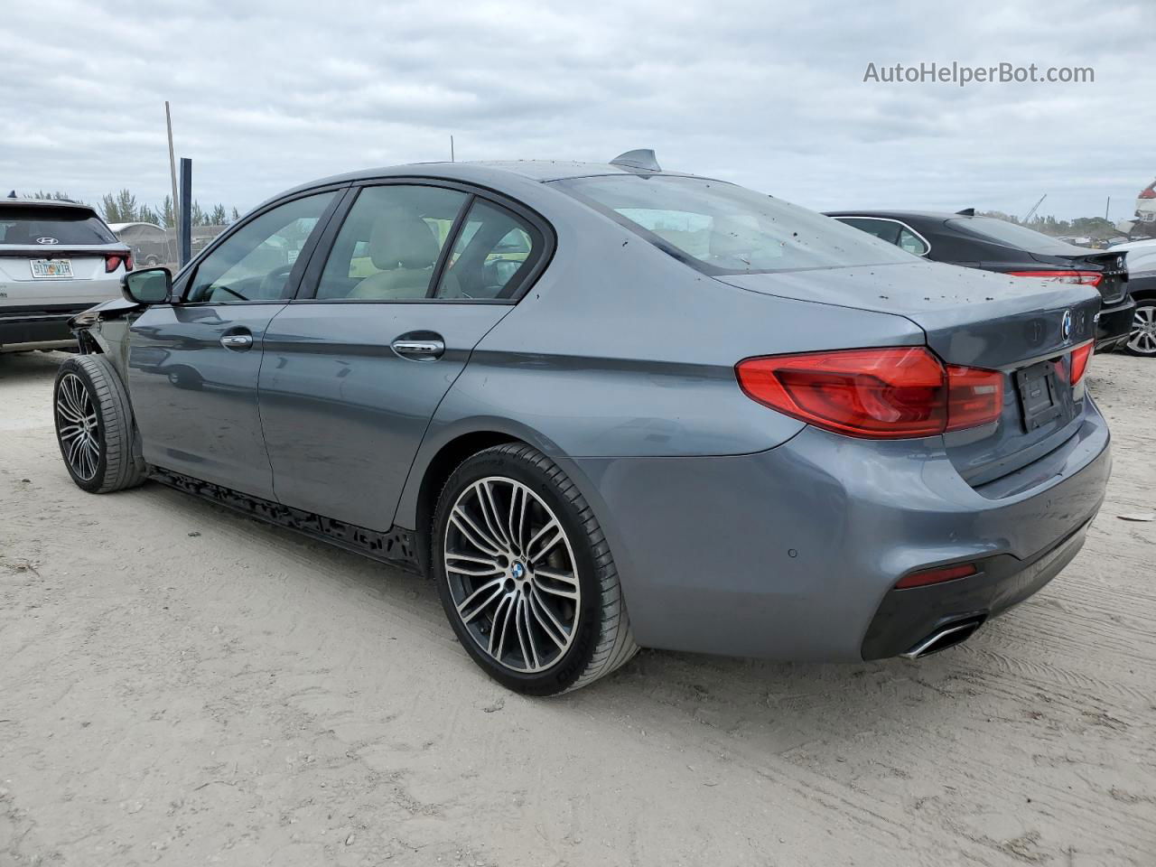 2017 Bmw 540 I Угольный vin: WBAJE5C32HG914162