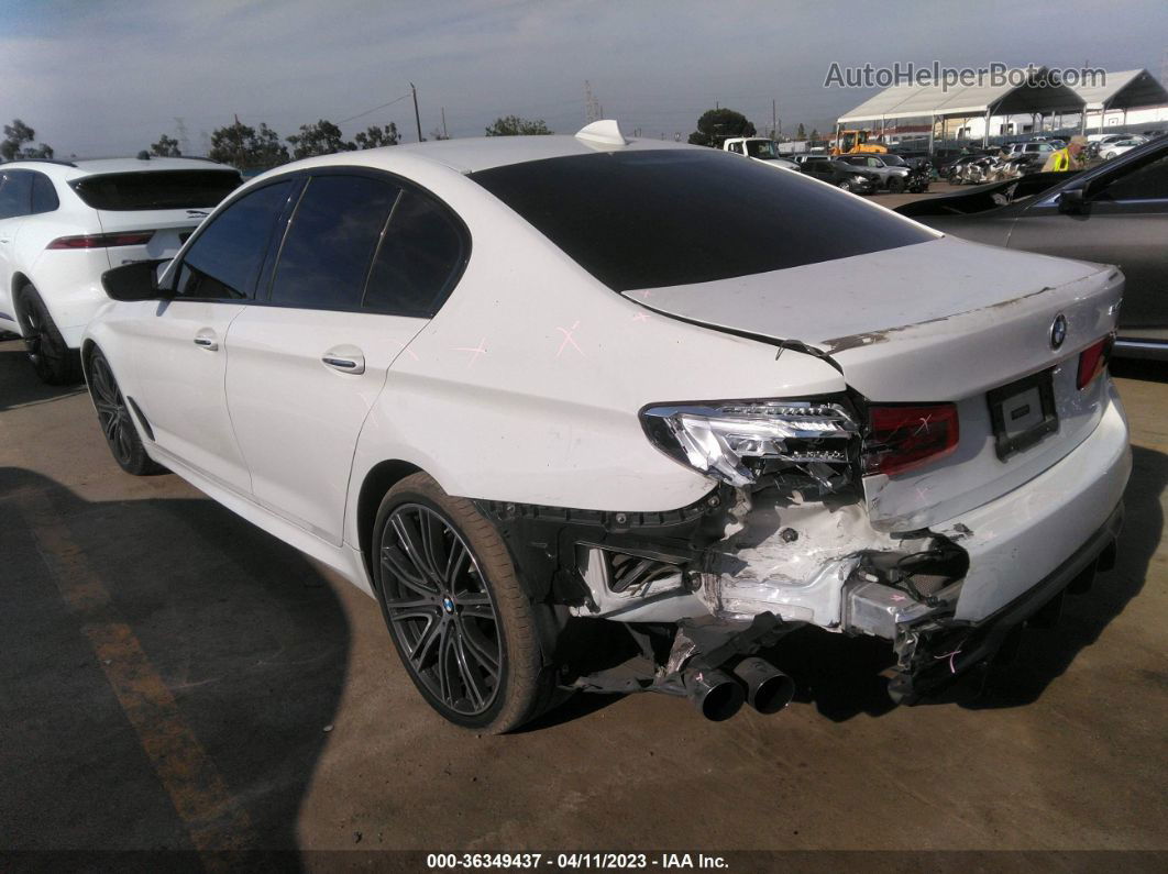 2017 Bmw 5 Series 540i White vin: WBAJE5C32HG914954