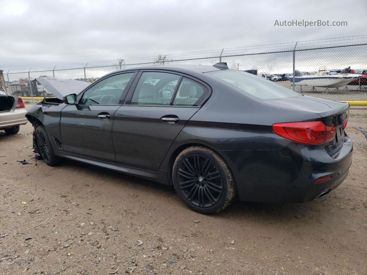 2017 Bmw 540 I Gray vin: WBAJE5C33HG477885