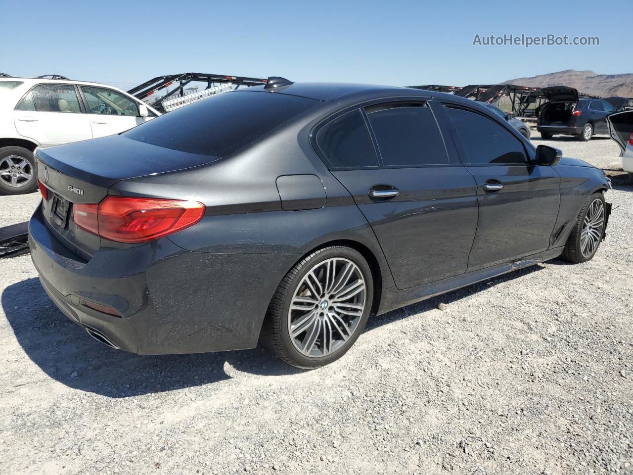 2017 Bmw 540 I Gray vin: WBAJE5C37HG913573