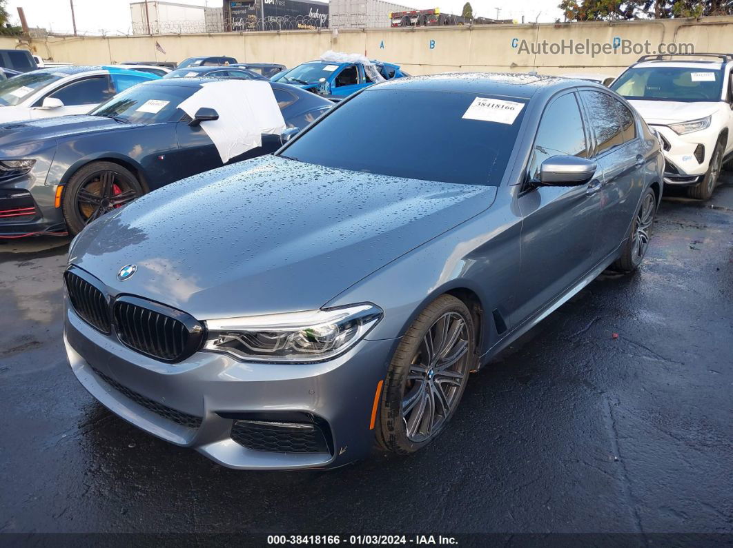 2017 Bmw 540i   Gray vin: WBAJE5C37HG915730