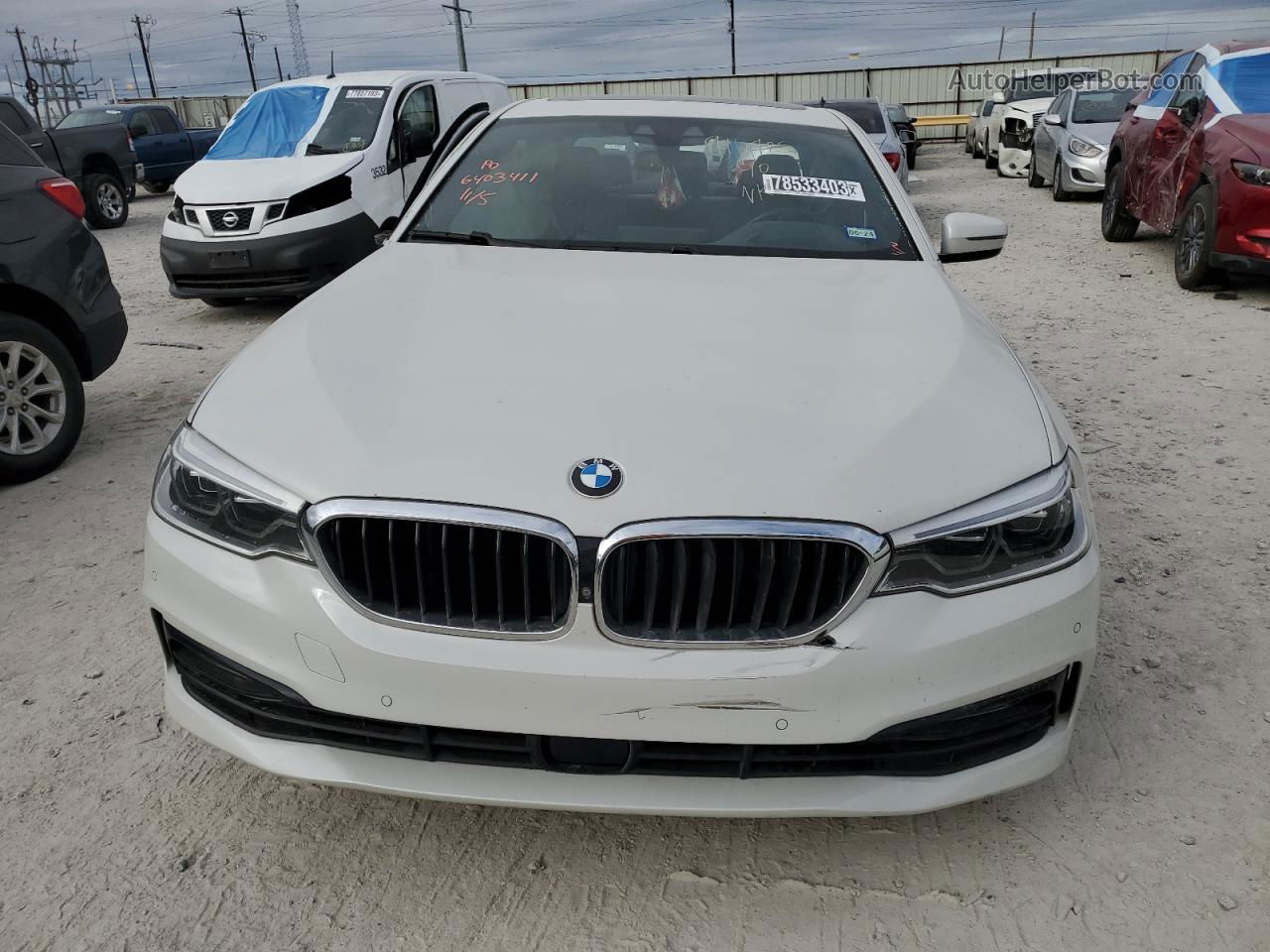 2017 Bmw 540 I White vin: WBAJE5C37HG916425