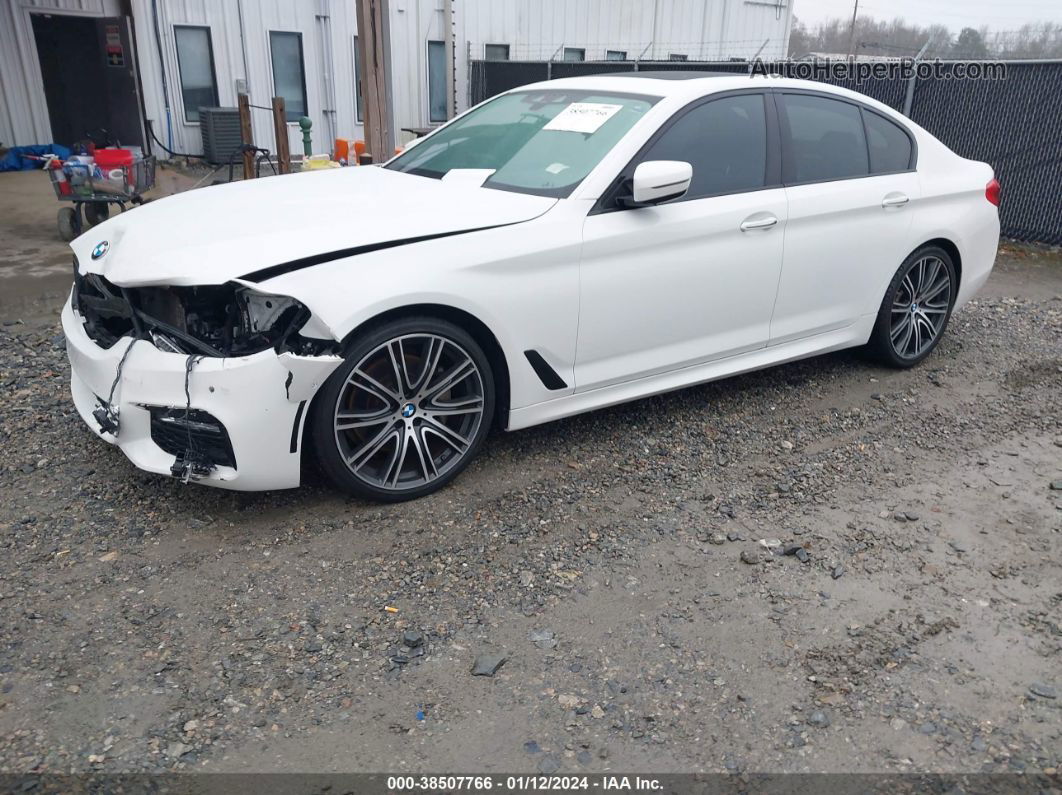 2017 Bmw 540i   White vin: WBAJE5C38HG914229