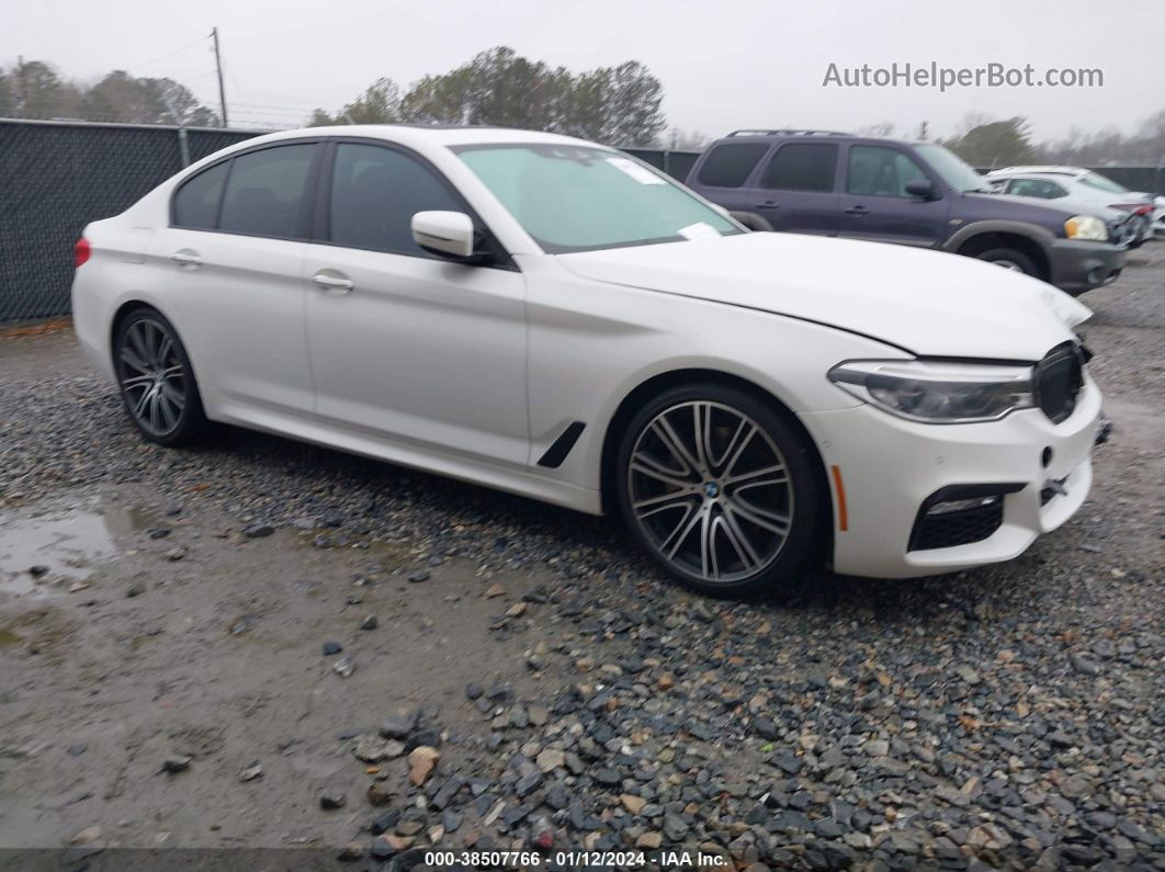 2017 Bmw 540i   White vin: WBAJE5C38HG914229