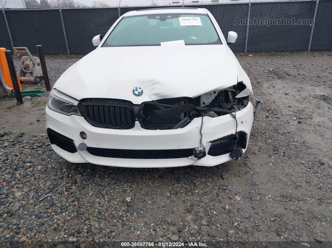 2017 Bmw 540i   White vin: WBAJE5C38HG914229